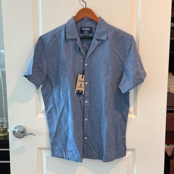 chubbies THE BLUE BERRYMORE LINEN SUNDAY SHIRT - Picture 4 of 16